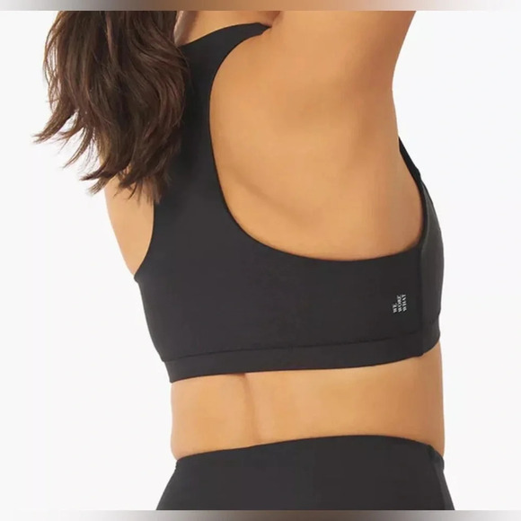 WeWoreWhat Black Racerback Sports Bra Black Size Small EUC - Picture 2 of 4